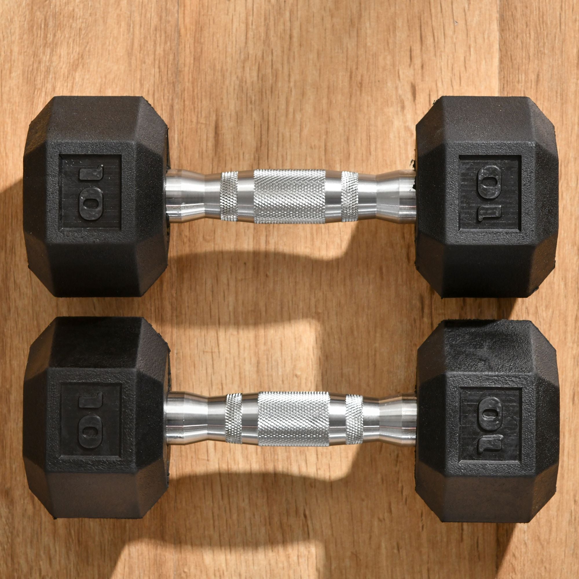 Soozier 2x10lbs Dumbbells Weight Set, Total 20lbs (10lbs Each) Dumbbell Hand Weight for Body Fitness Training for Home Office Gym, Black