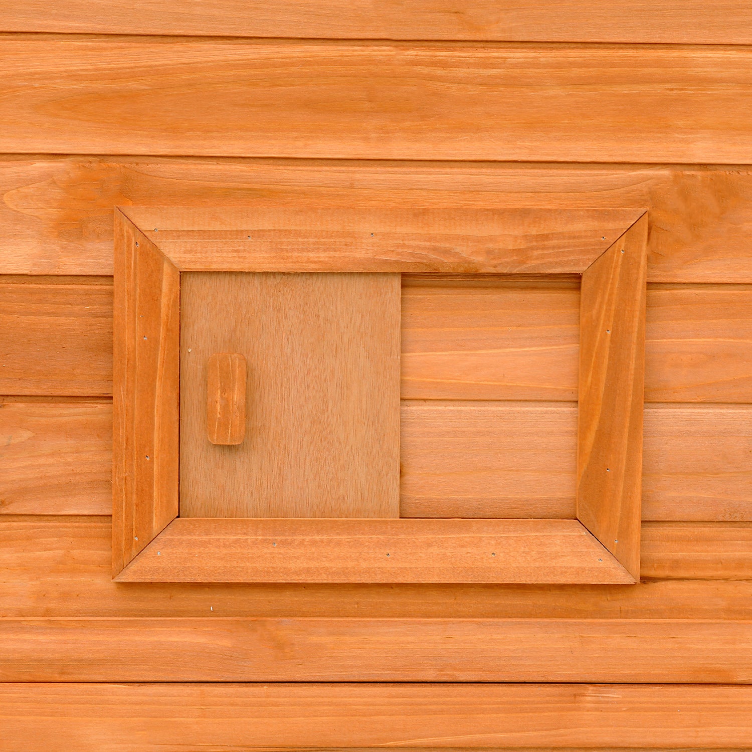 PawHut Large Wooden Outdoor Cat House with Large Run for Play, Catio for Lounging, and Condo Area for Sleeping, Natural