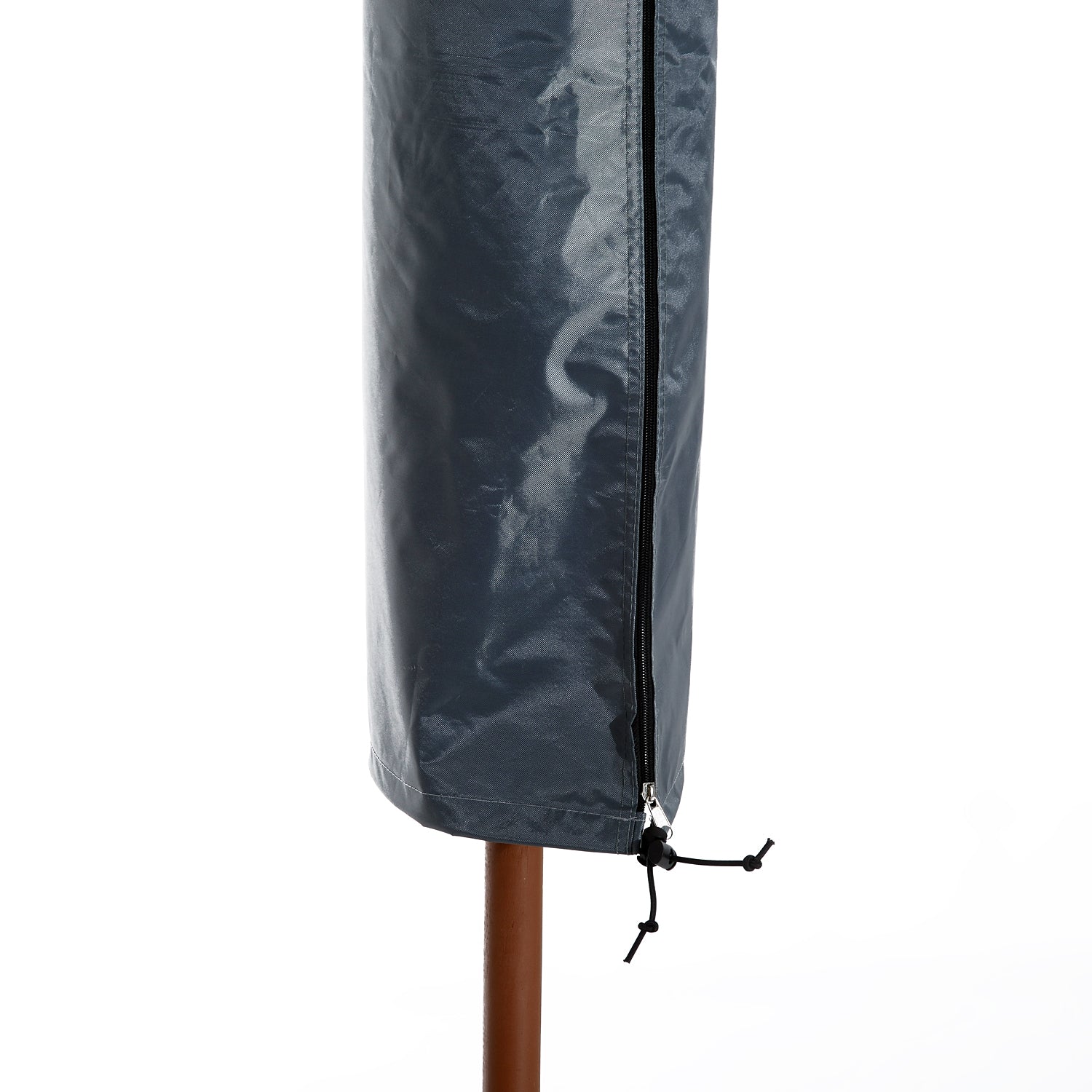 Outsunny Parasol Cover, Patio Cantilever Cover, Banana Umbrella Cover with Zipper, Grey