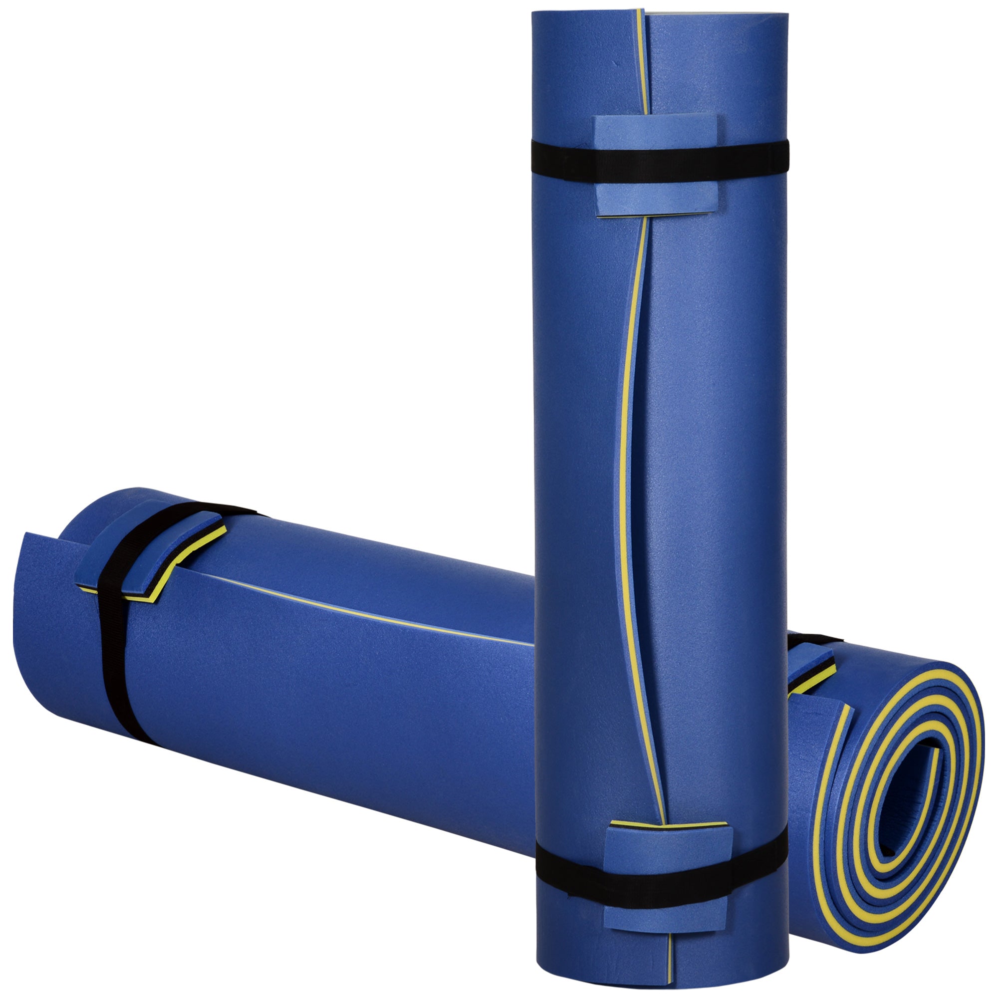 HOMCOM 10' x 5' Roll-Up Pool Float Pad for Lakes, Oceans, & Pools, Water Mat for Playing, Relaxing & Recreation, Blue