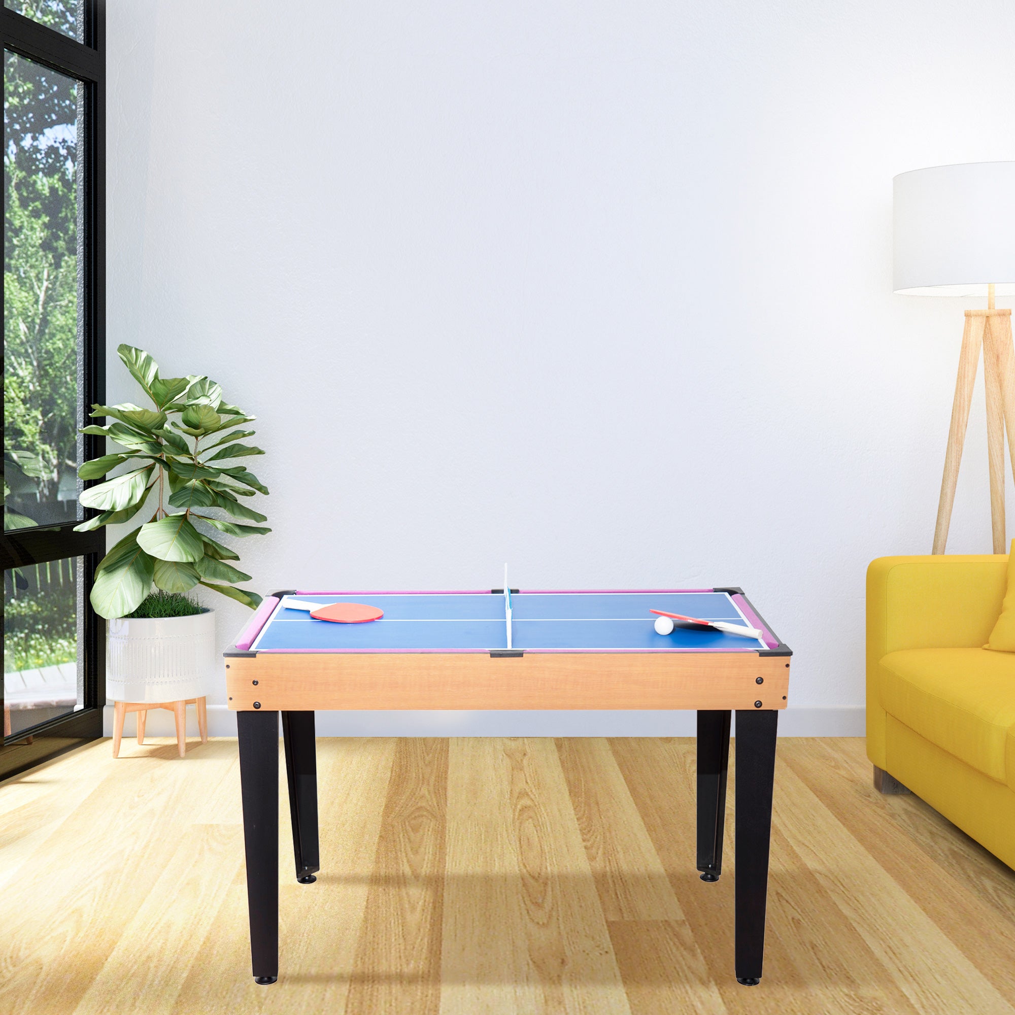 Soozier 3 in 1 Multi-use Mini Games Table Tennis Billiard Pool Air Hockey Set with All Accessories