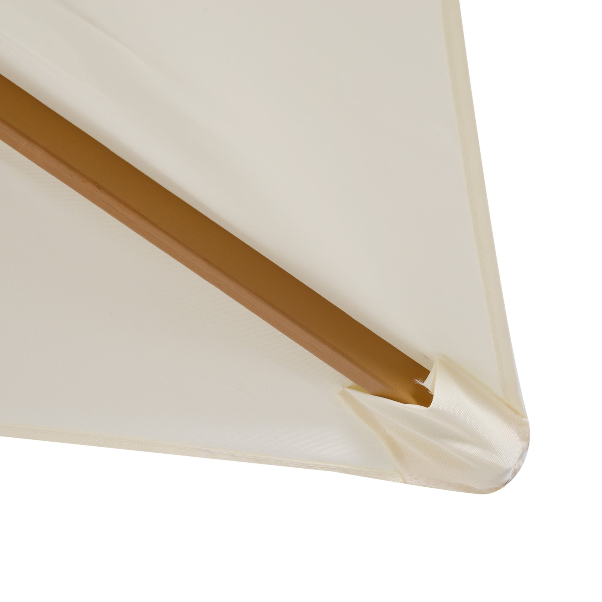 Outsunny Patio Umbrella Market Patio Sun Umbrella Rectangle Cream White