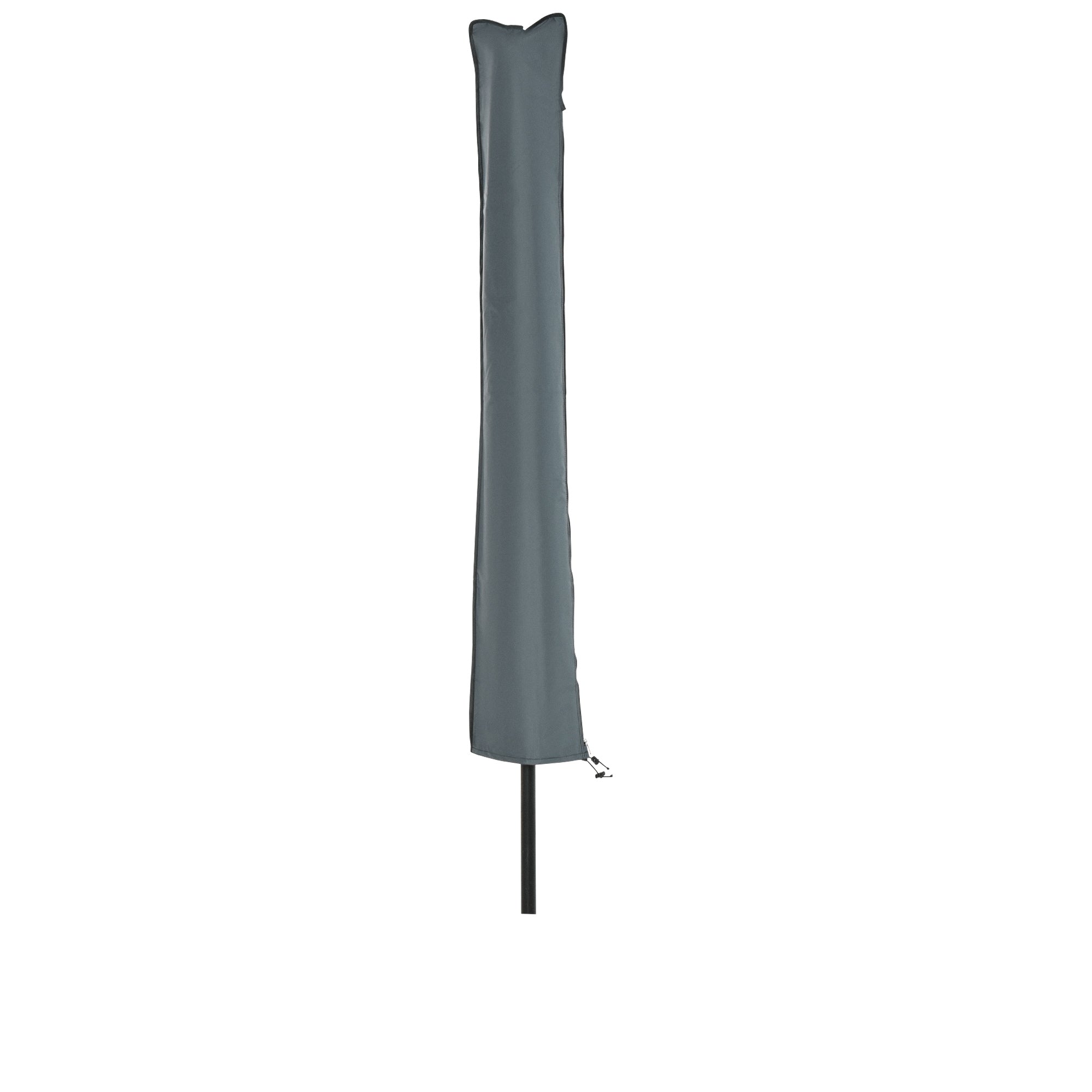Outsunny Parasol Cover, Patio Cantilever Cover, Banana Umbrella Cover with Zipper, Grey