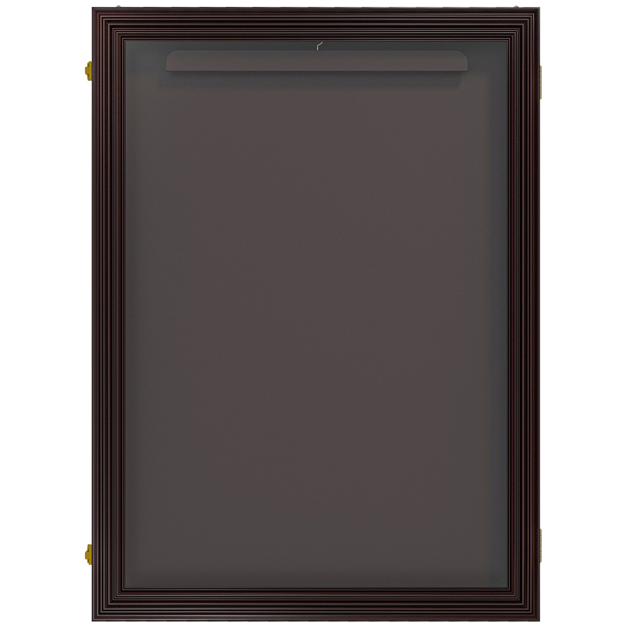 HOMCOM 24" x 32" Hockey Jersey Frame, Jersey Shadow Box for Basketball, Football, Baseball, Brown