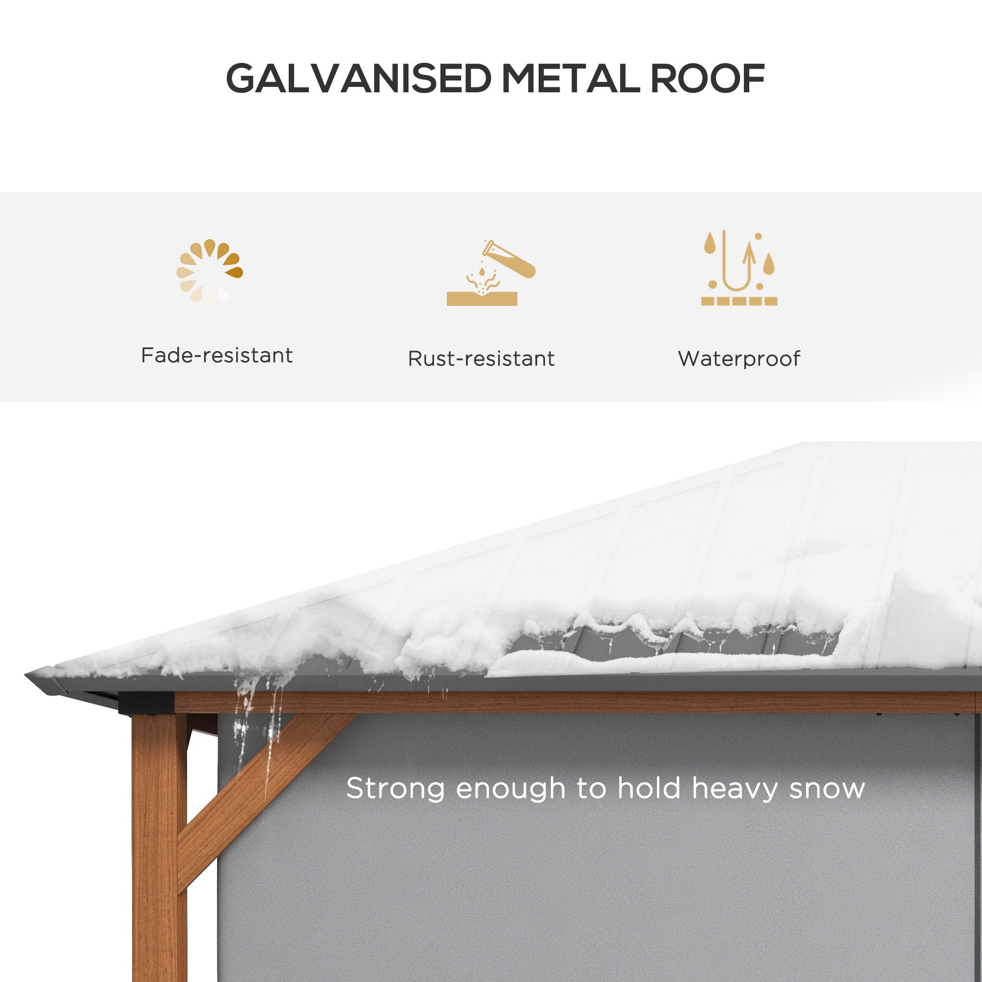Outsunny 13' x 10' Hardtop Gazebo with Netting Sidewalls and Curtains, Galvanized Steel Outdoor Gazebo Canopy for Garden