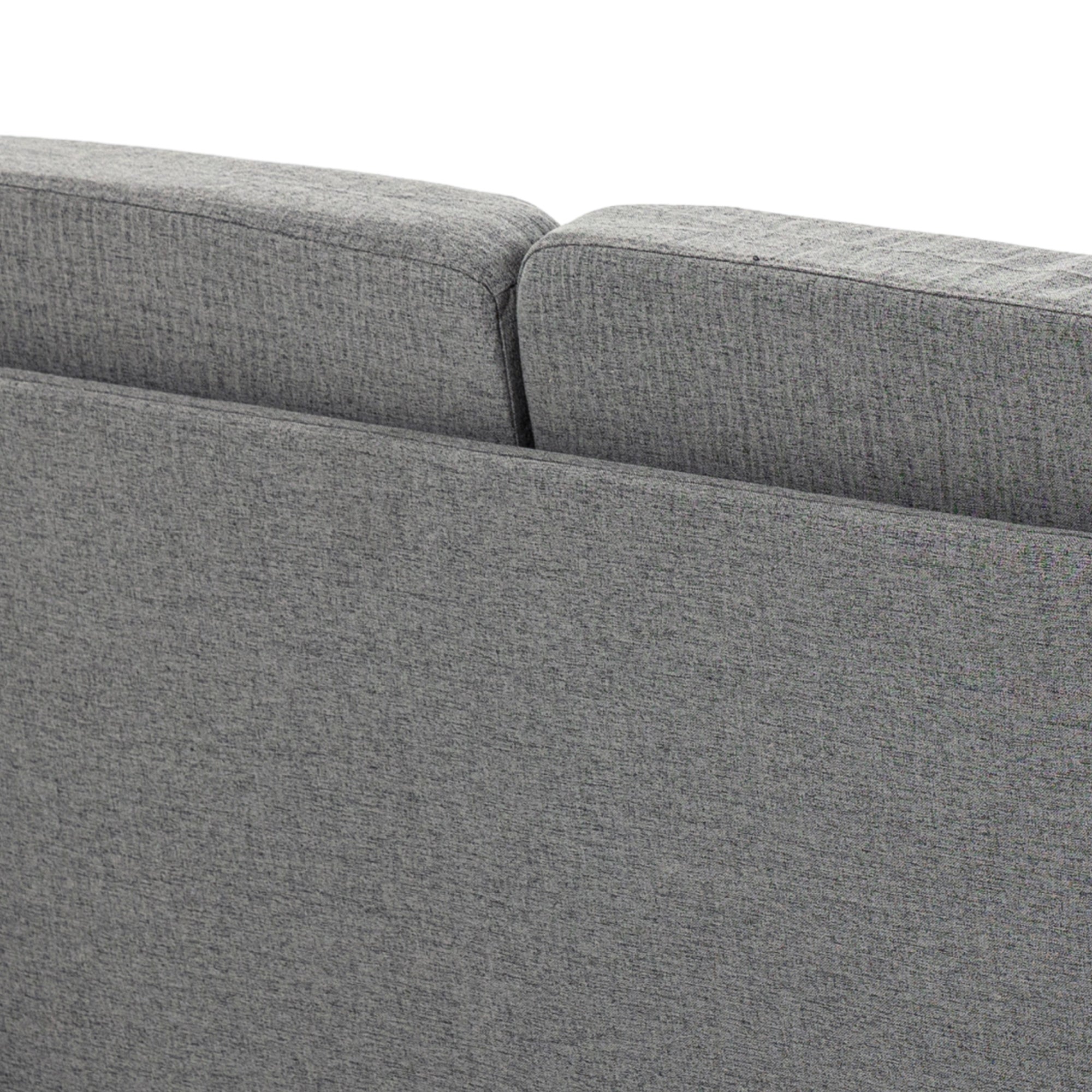HOMCOM 2-Seat Sofa Two-Seater Couch with Armrests and Wood Legs for Living Room, Bedroom, Grey