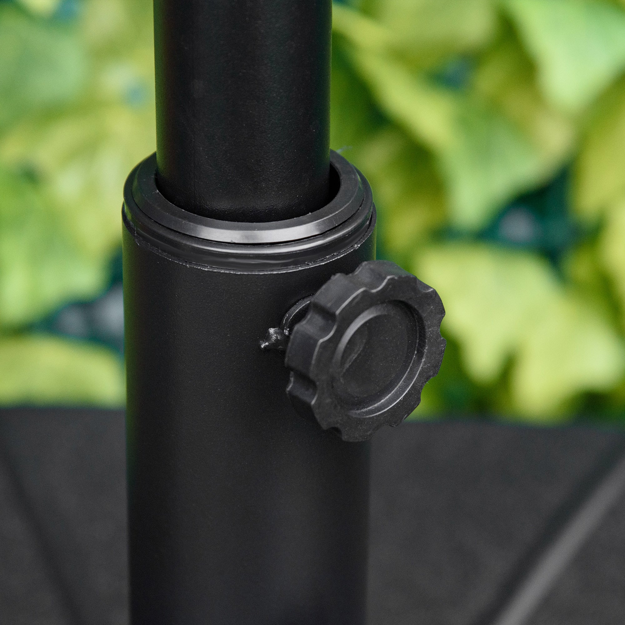 Outsunny Patio Umbrella Base Parasol Holder Outdoor Market Umbrella Stand Weights, Water/Sand Filled for Garden, Poolside, Black