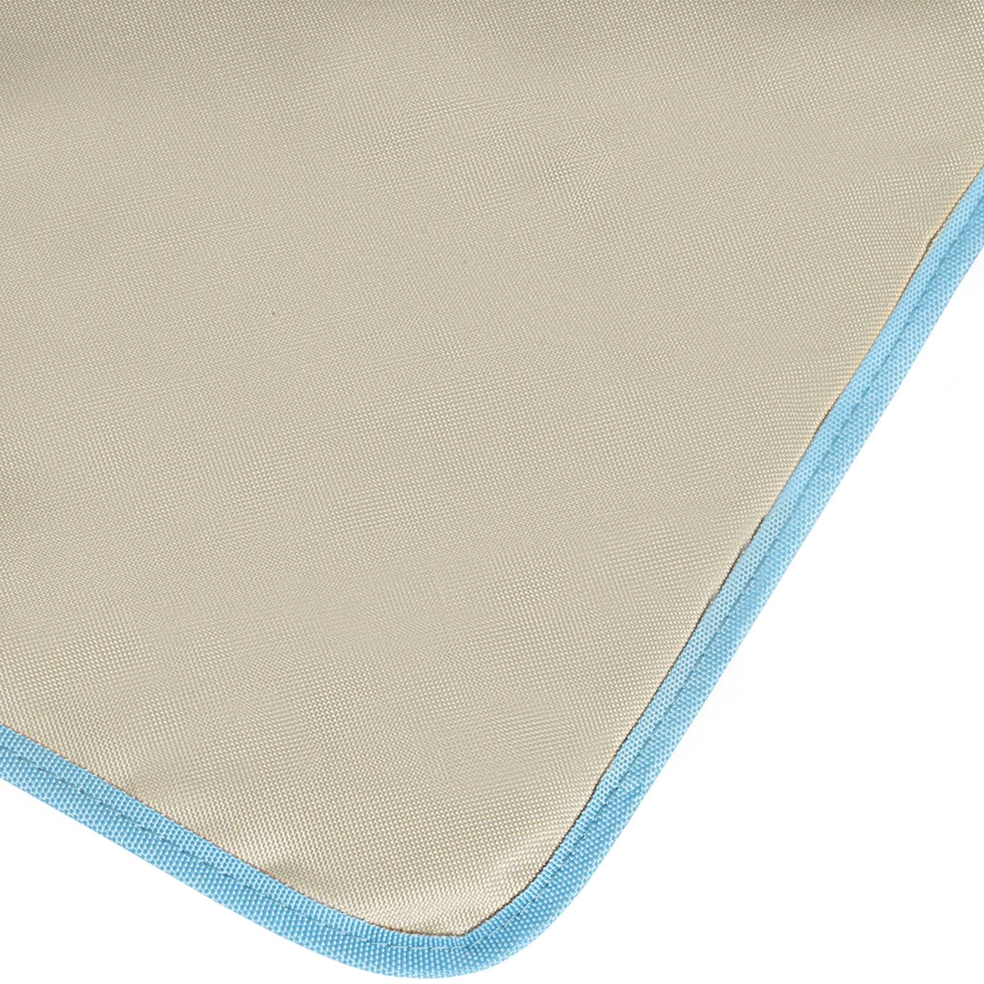 Outsunny Set of 2 Beach Lounge Chair, Folding Ground Beach Mat w/ Adjustable Back, Steel Frame, Head Pillow and Carry Bag, Beige