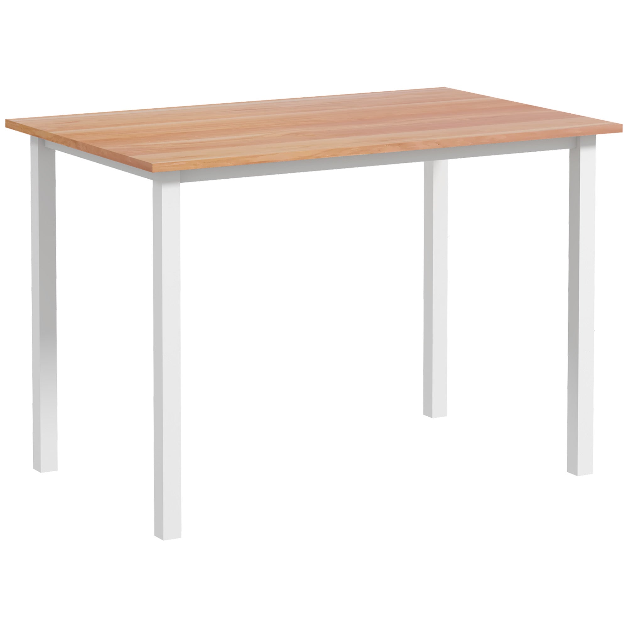 HOMCOM Extending Kitchen Table For Six, Expandable Dining Table for Small Spaces, Folding Dining Table, Natural