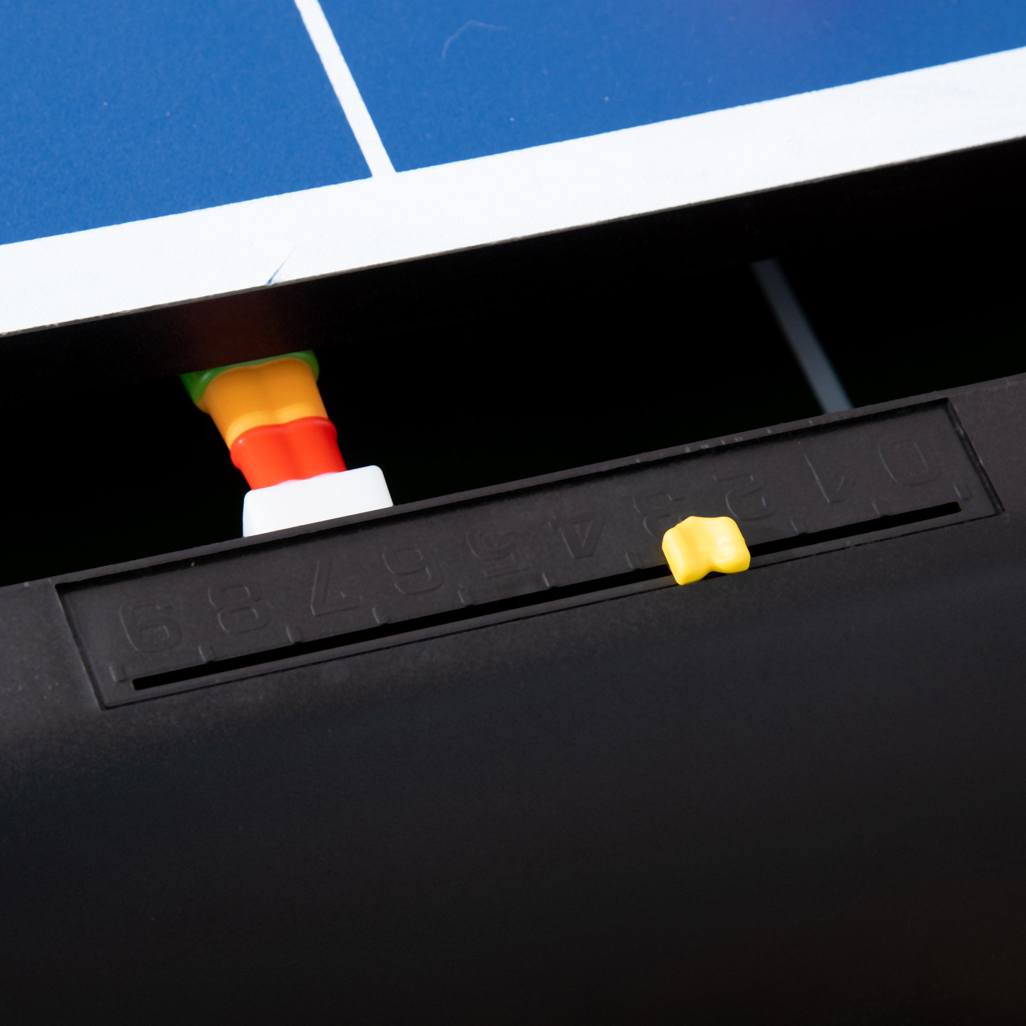 Soozier 43'' 4-in-1 Multi-Gaming Table, Tabletop Billiards Hockey Table Tennis Foosball Game, Easy Set up for Whole Family