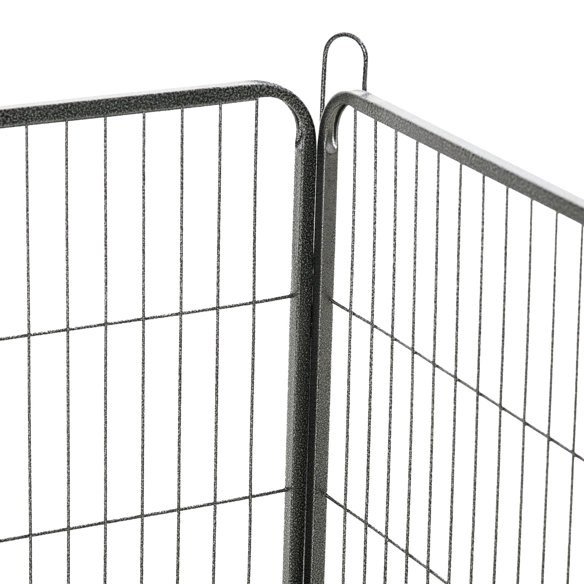 PawHut Heavy Duty Pet Playpen, 16 Panels Steel Dog Fence Puppy Exercise Pen with 2 Doors Locking Latch, 31.5" Height