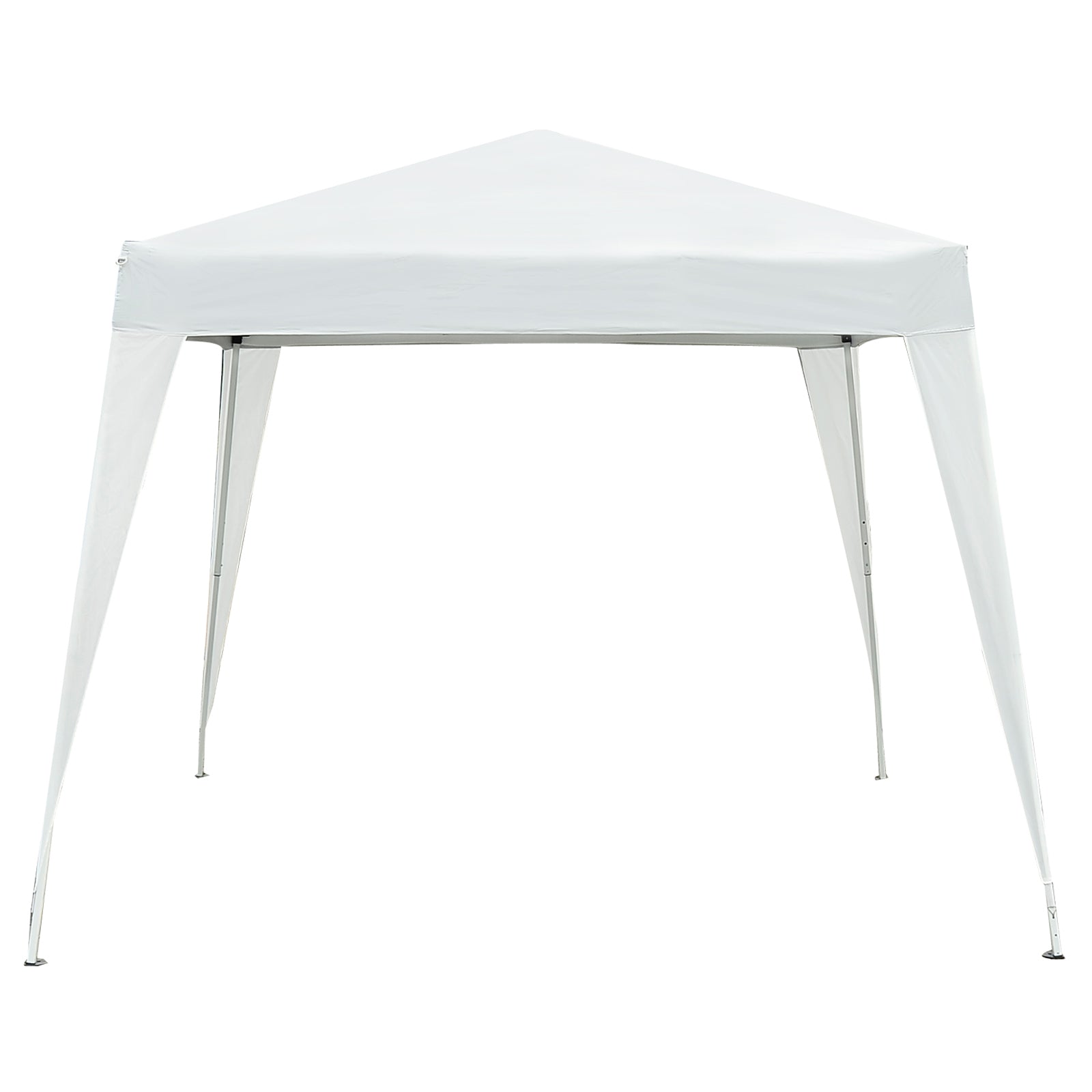 10' x 10' Outsunny Arbor Barnum Folding Pop-up Garden Gazebo with Transport Bag-White
