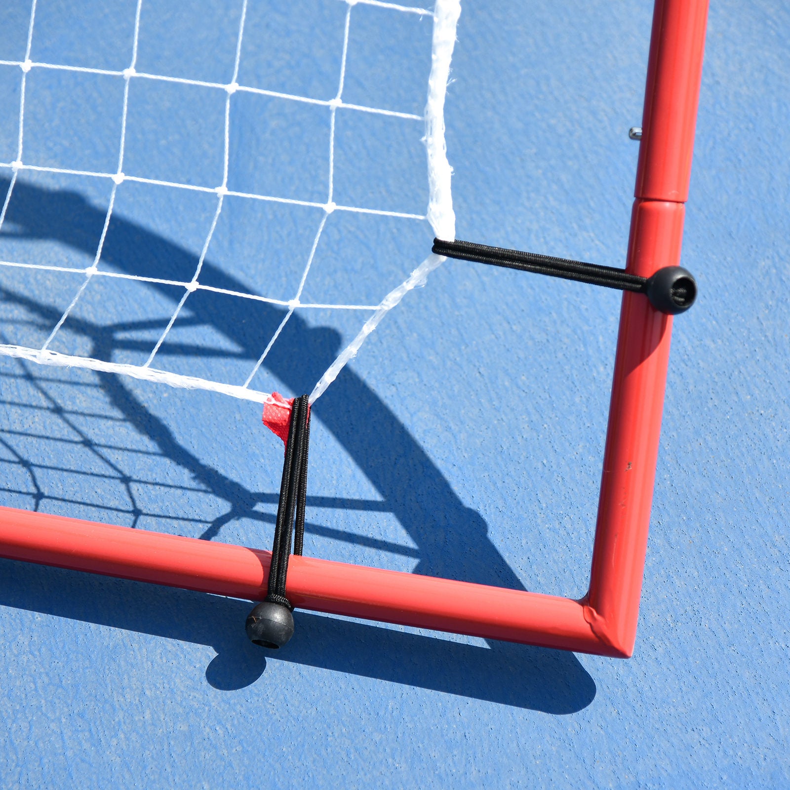Soozier Pitch Back 5 Angles Adjustable Rebounder Net Goal Pitching and Throwing Practice Partner, Baseball/Soccer/Football/Basketball/Volleyball Daily Training (4 J-type Ground Nails included)