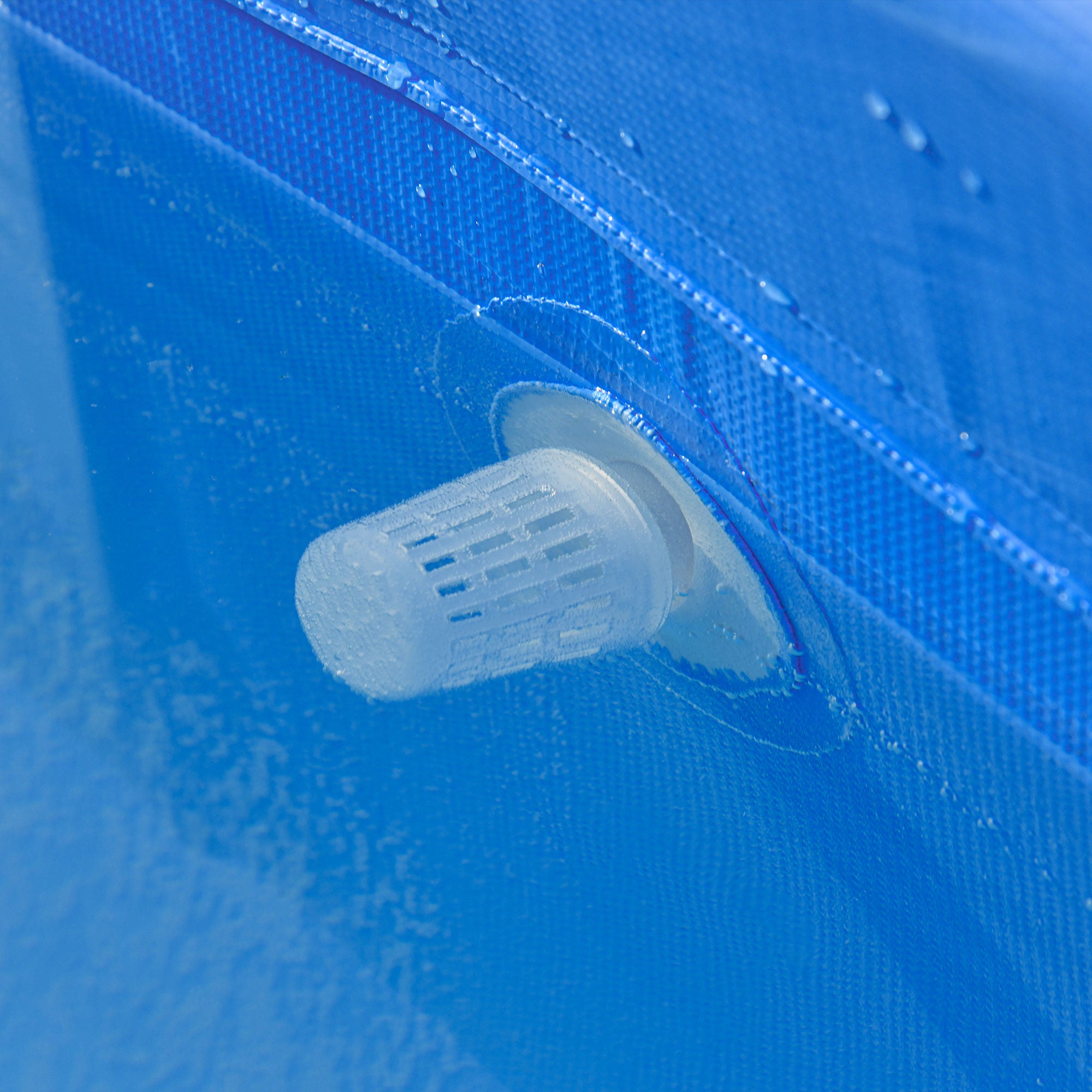 Outsunny 8.3ft x 5ft x 26in Frame Above Ground Swimming Pool Set with Filter Pump Filter Cartridge Reinforced Sidewalls Blue