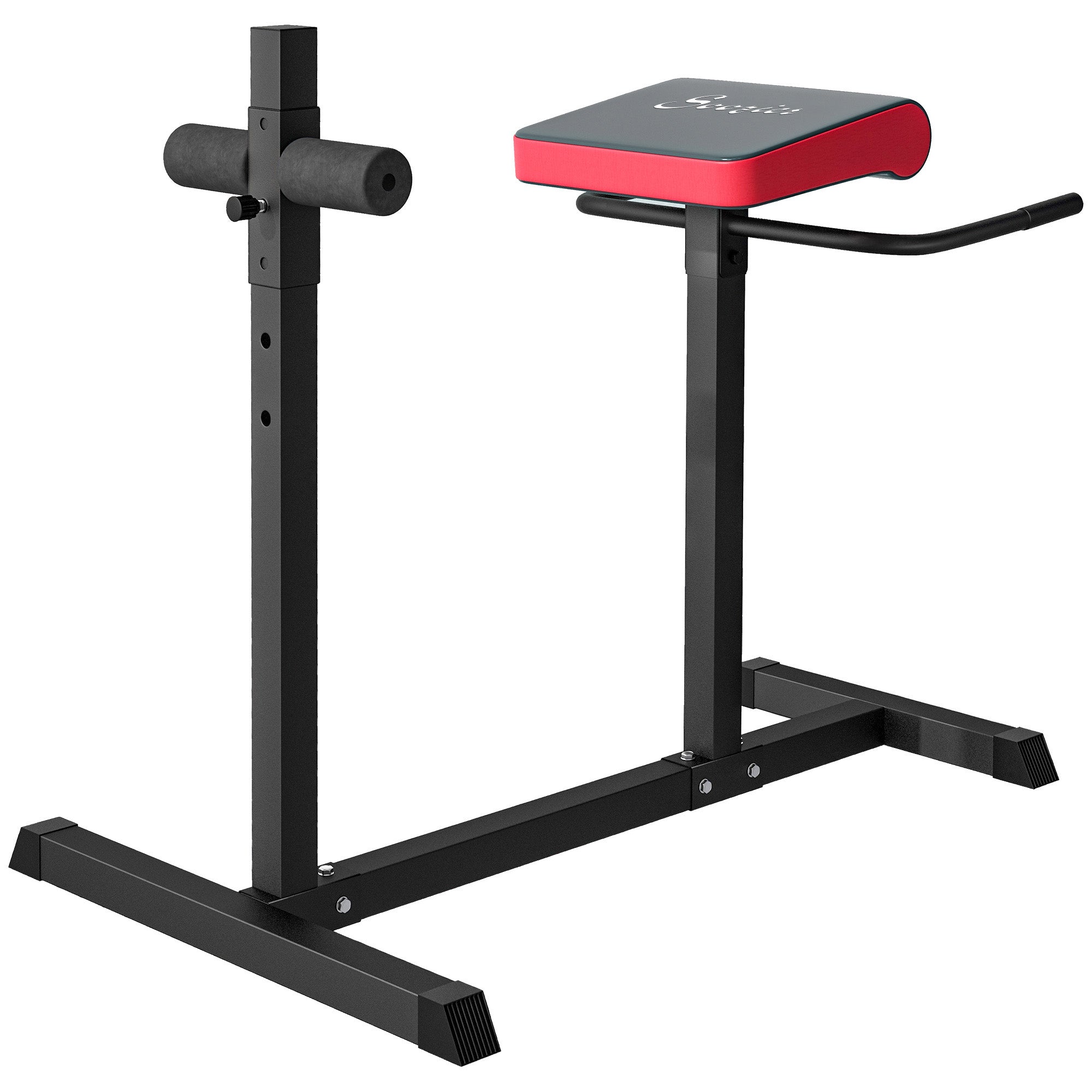 Soozier Back Extension Roman Chair, Hyperextension Bench with Adjustable Leg Roller for Back, Abdominal and Gluteal Training