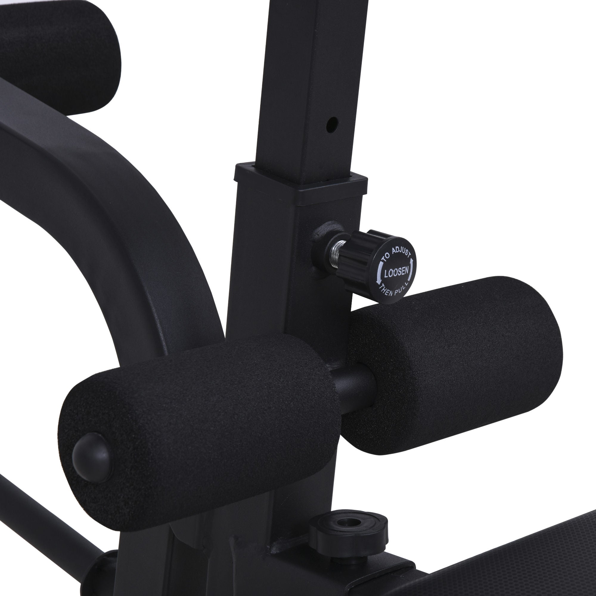 Soozier Adjustable Weight Bench, Sit Up Dumbbell Bench, Multi-Functional Purpose Hyper Extension Workout Bench with Adjustable Seat and Back Angle