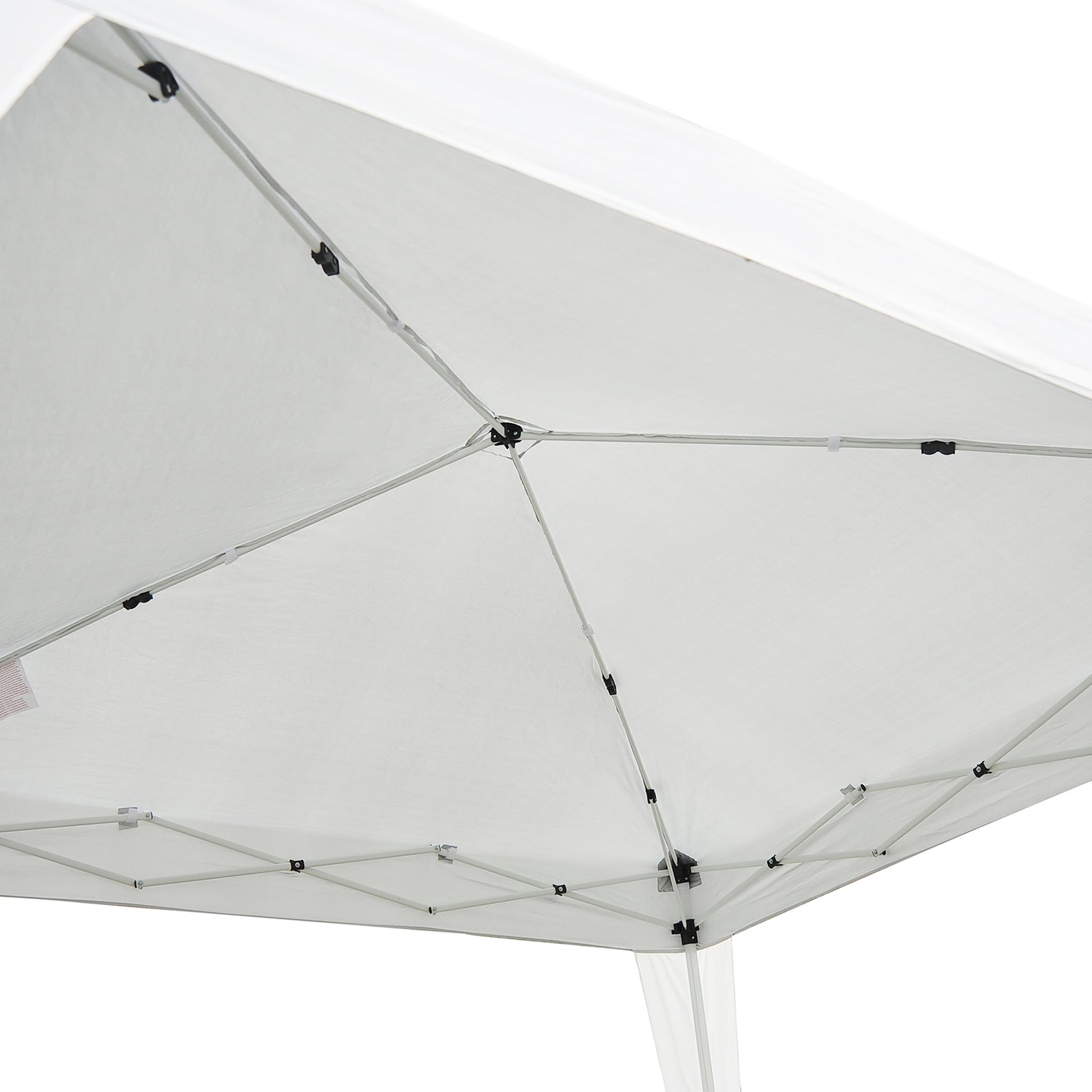 10' x 10' Outsunny Arbor Barnum Folding Pop-up Garden Gazebo with Transport Bag-White
