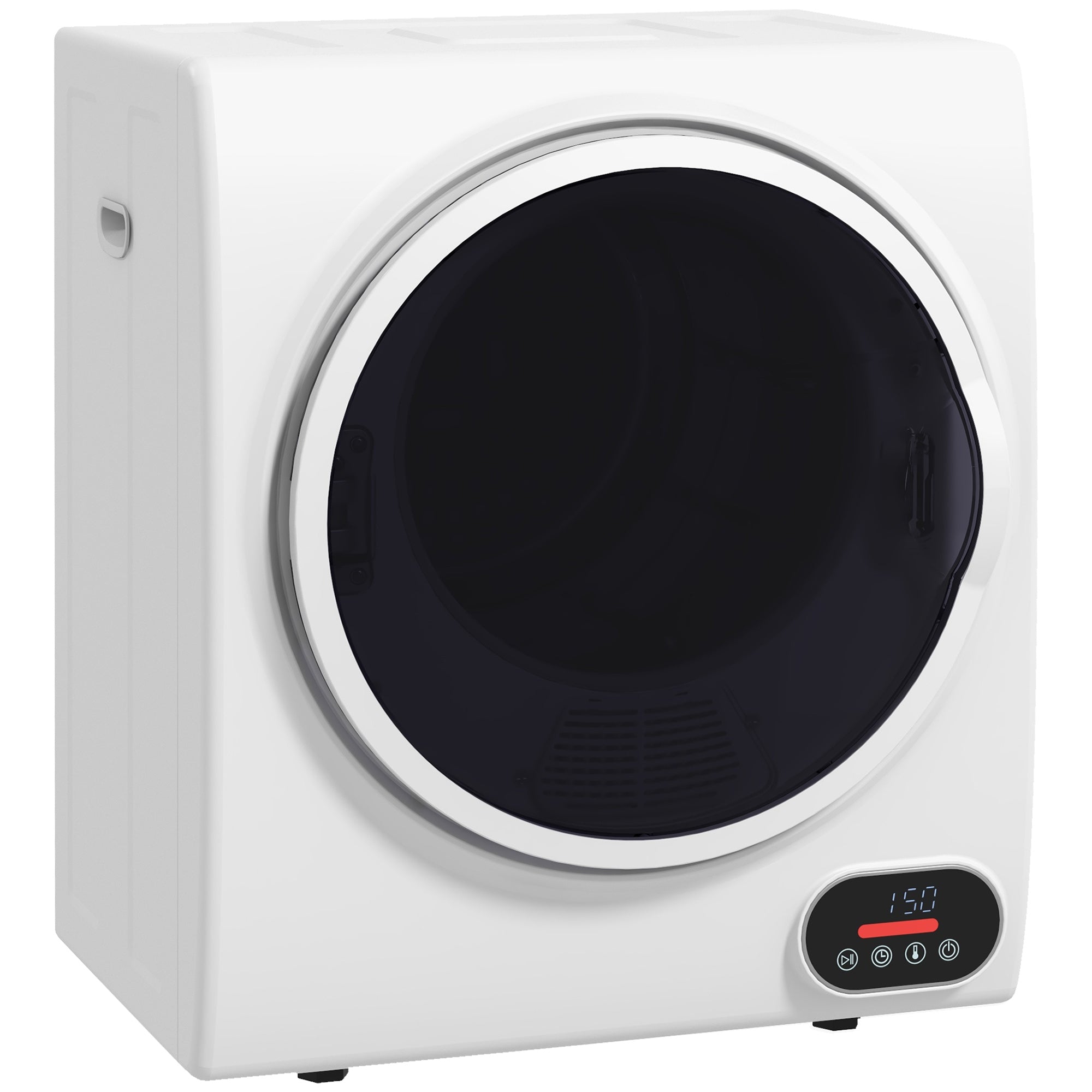 HOMCOM 1.5 cu.ft Portable Compact Clothes Laundry Dryer with Intelligent Drying for Apartments Dorms RVs, 850W, White