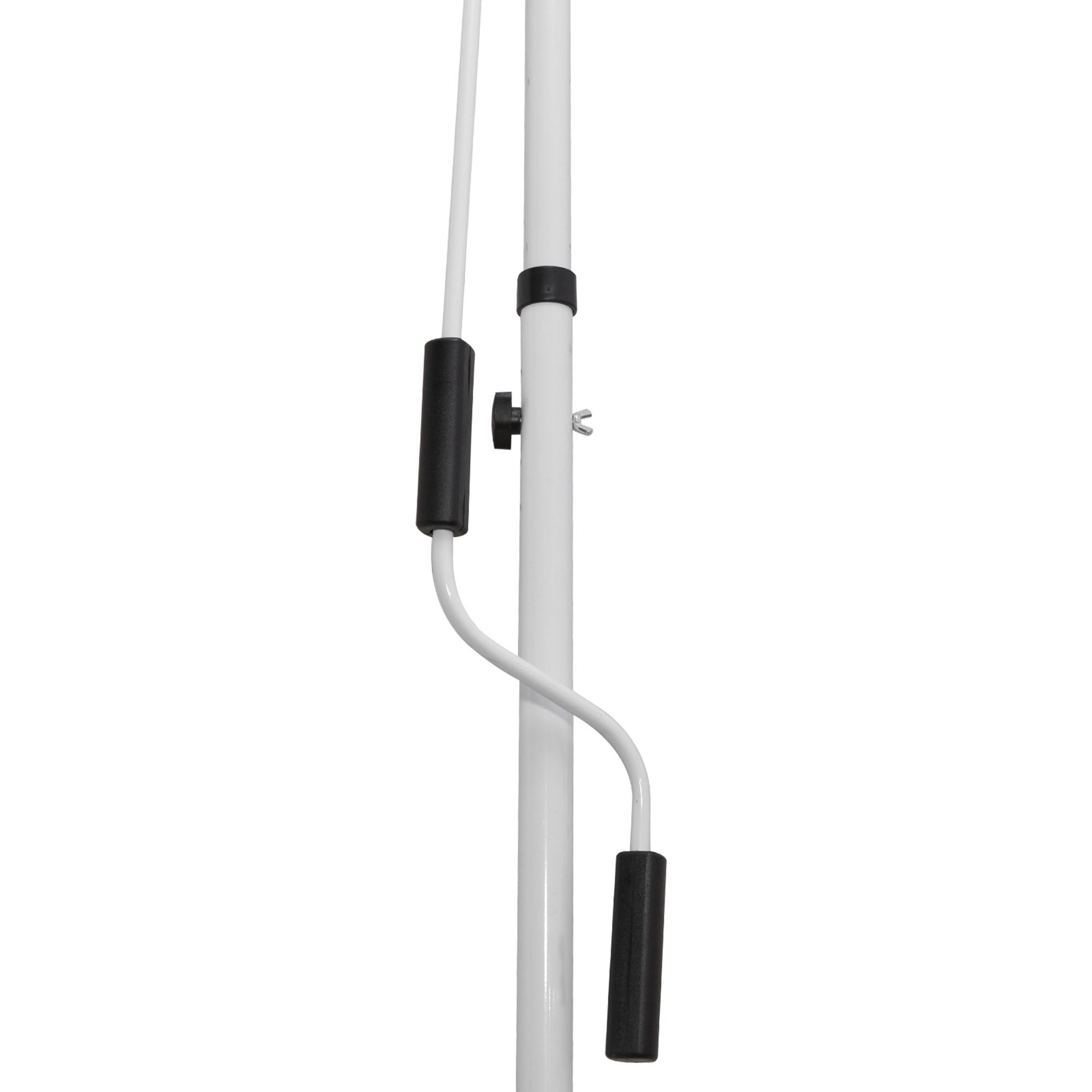 Outsunny 10x5ft Patio Sun Shade Canopy Manual Retractable Awning with 5.6-9.2ft Support Pole for Window, Door, Porch, Wine Red