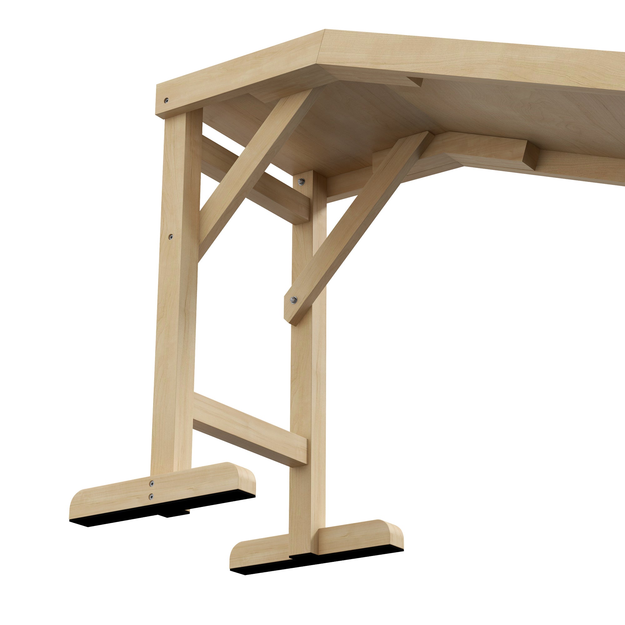 PawHut Pet Ramp Bed Steps for Dogs Cats Non-slip Carpet 74"L x 16"W x 25"H Natural