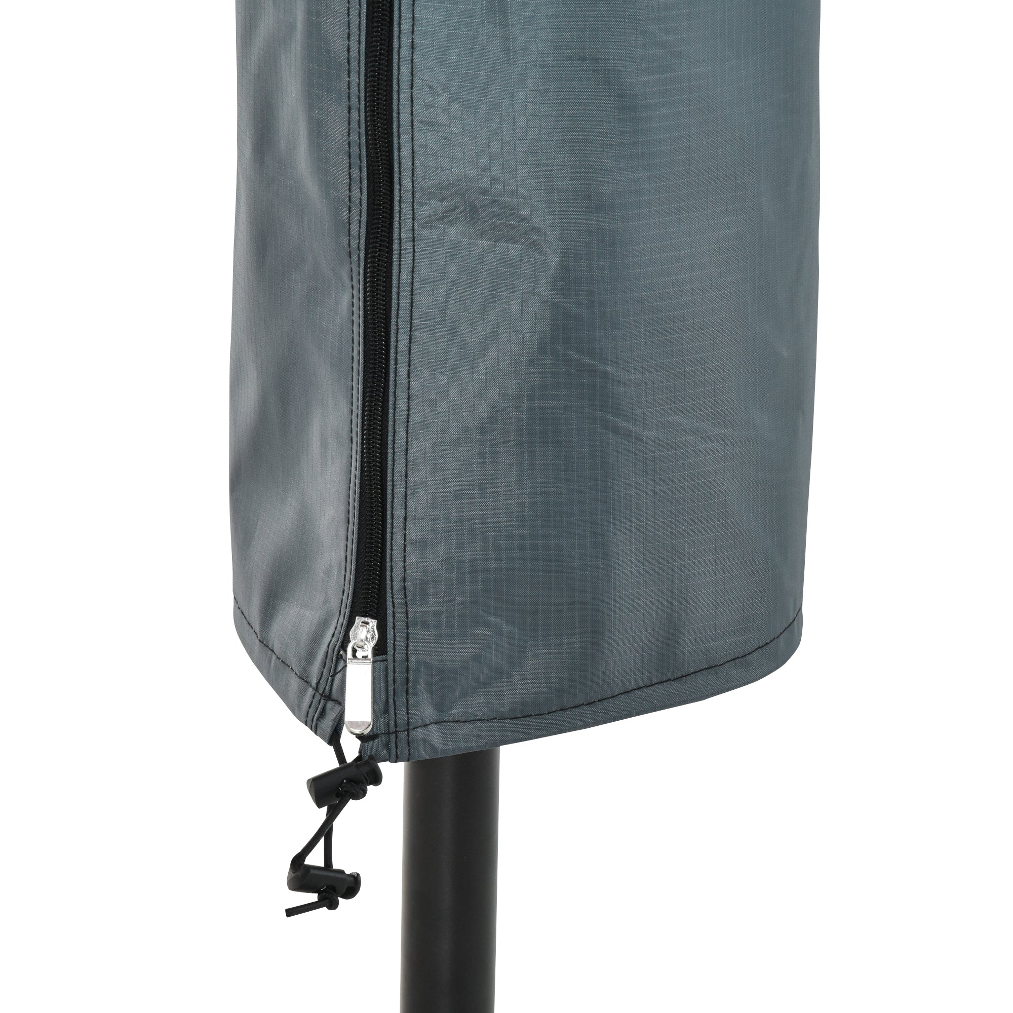 Outsunny Parasol Cover, Patio Cantilever Cover, Banana Umbrella Cover with Zipper, Grey