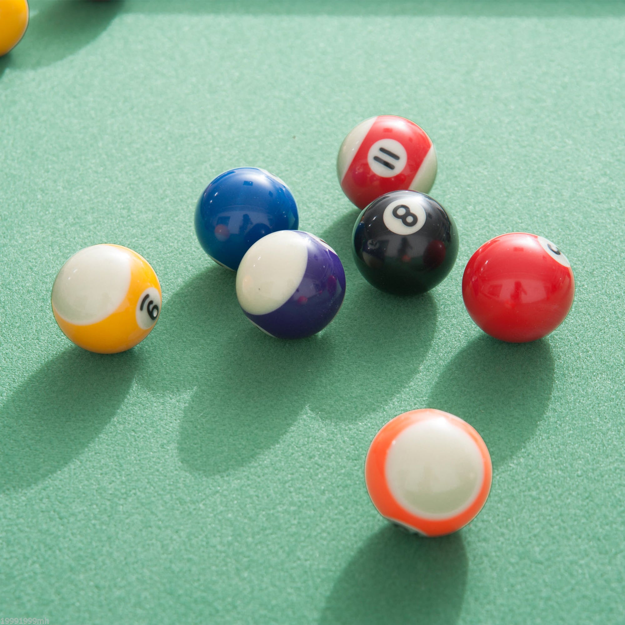 Soozier 54.3"L Mini Pool Table Portable Billiard Table Includes Cues, Ball, Chalk, Rack, for Kids