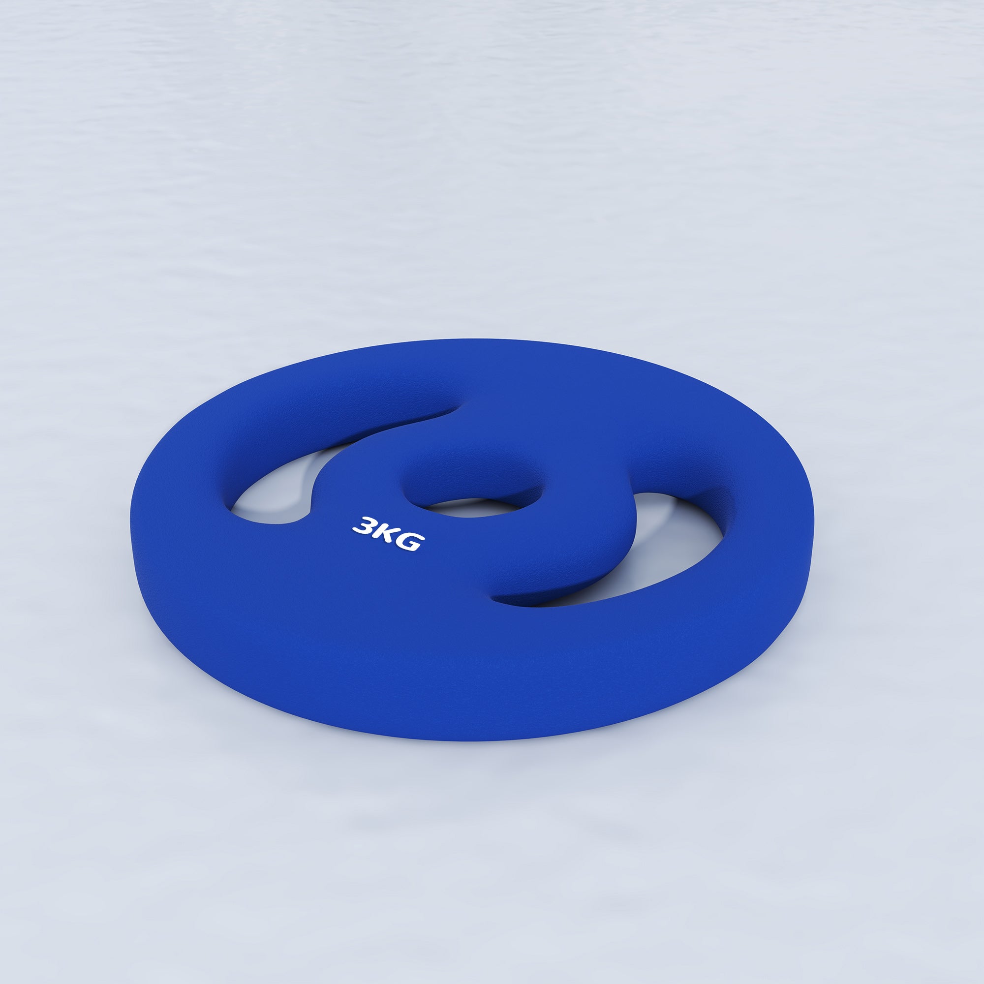 Soozier 2 x 6.6lbs Standard Weight Plates with Easy-Grip Handles, 1" Holes, for Home, Gym, Weight Lifting and Strength Training