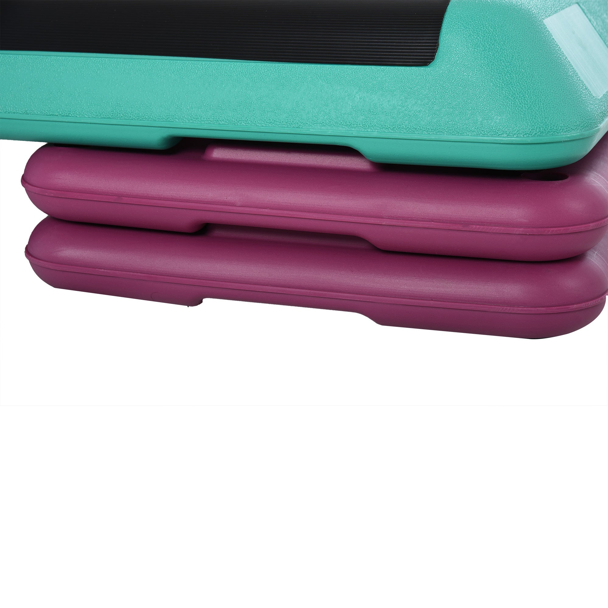 Soozier 3.9"/5.9"/7.9" Aerobic Stepper Exercise with Non-Slip Top for Home, Office, Indoor, Outdoor, Multicolour