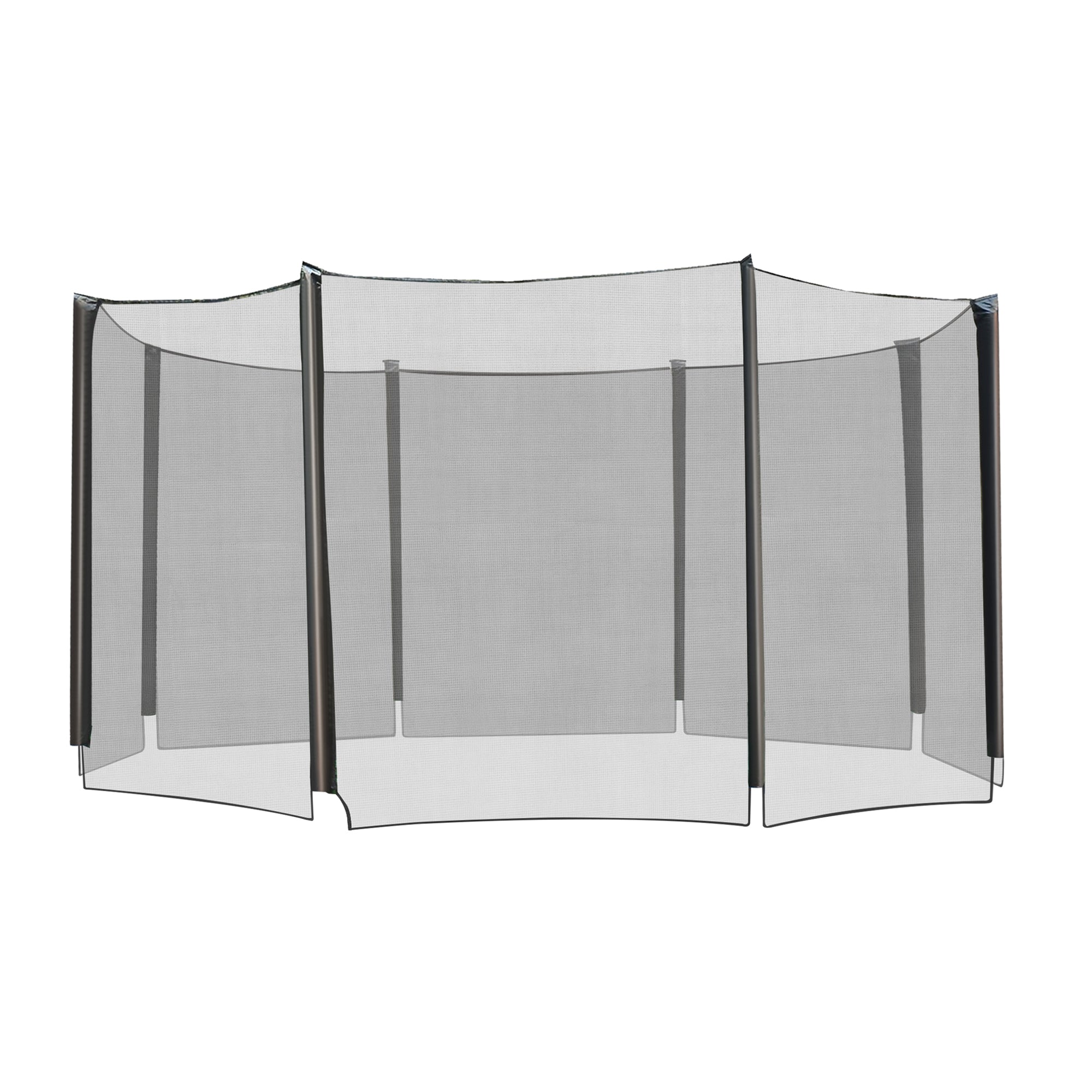 Aosom 14' Round Trampoline Enclosure Safety Net Fence Replacement Trampolining Bounce Part No Poles Included