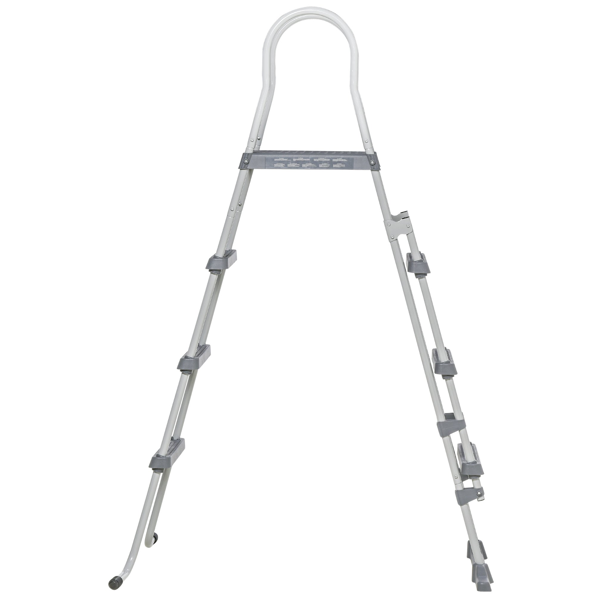 Outsunny 70" Above Ground Pool Ladder for 48" Pool Wall Height, Grey