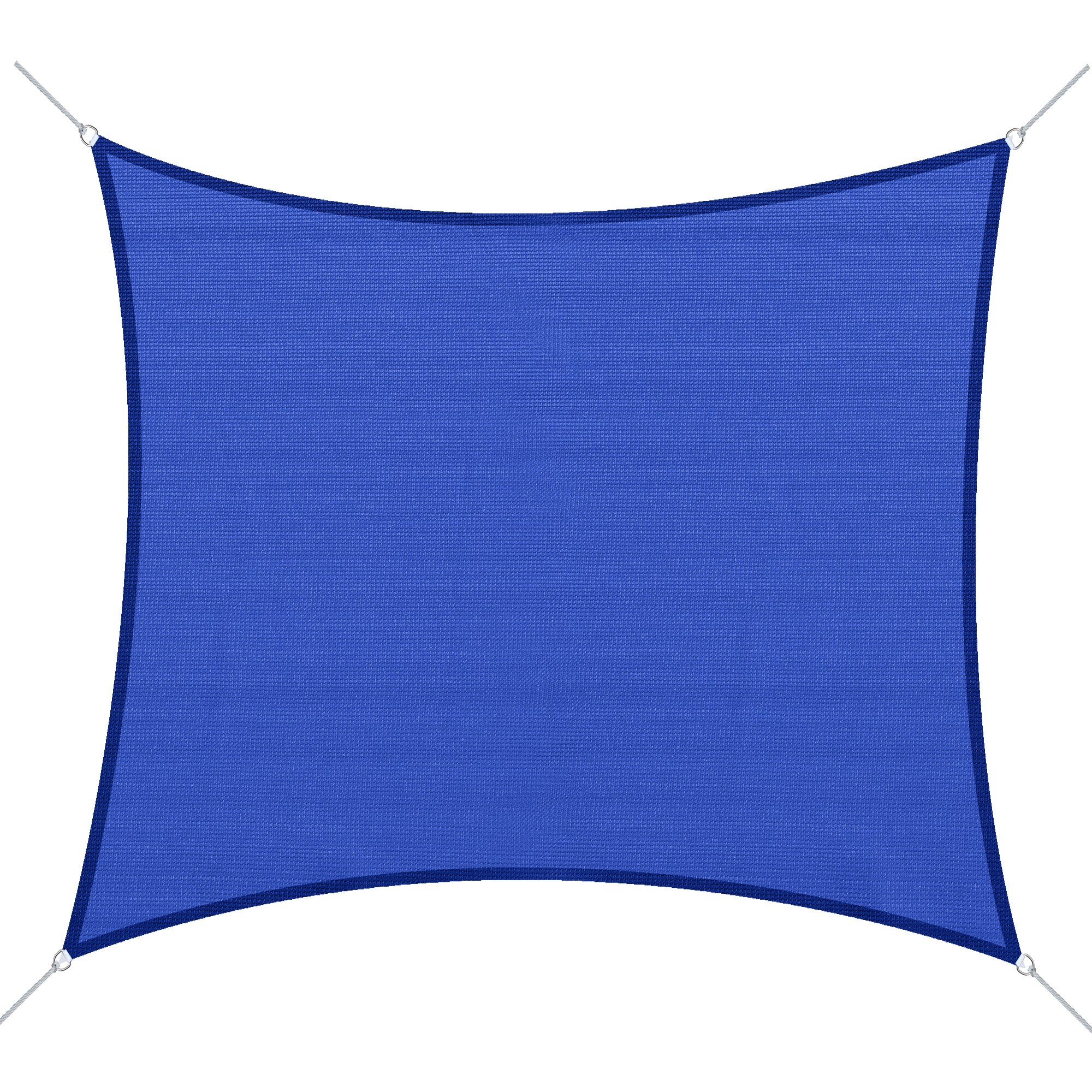 Outsunny Rectangle 20'x 16' Sun Shade Sail Top Cover Fabric Outdoor Shelter Backyard Window Garden Carrying Bag Blue
