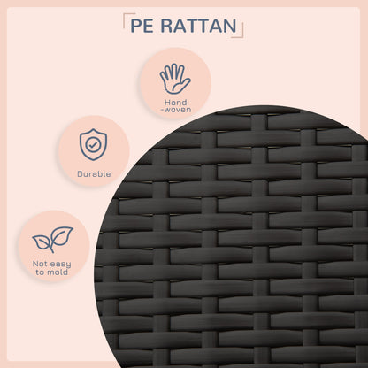 PawHut Wicker Pet House Dog Bed for Indoor/Outdoor Rattan Furniture with Cushion