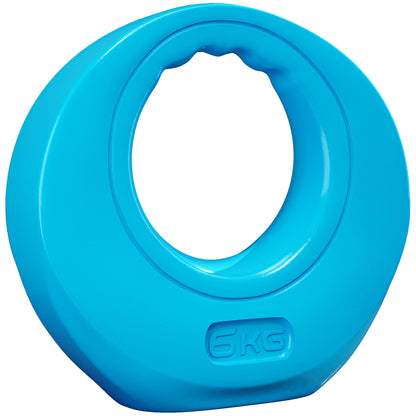 Soozier 13lbs Kettlebell, Soft Kettle Bell with Wide Handle for Home Gym Weight Lifting and Strength Training, Light Blue