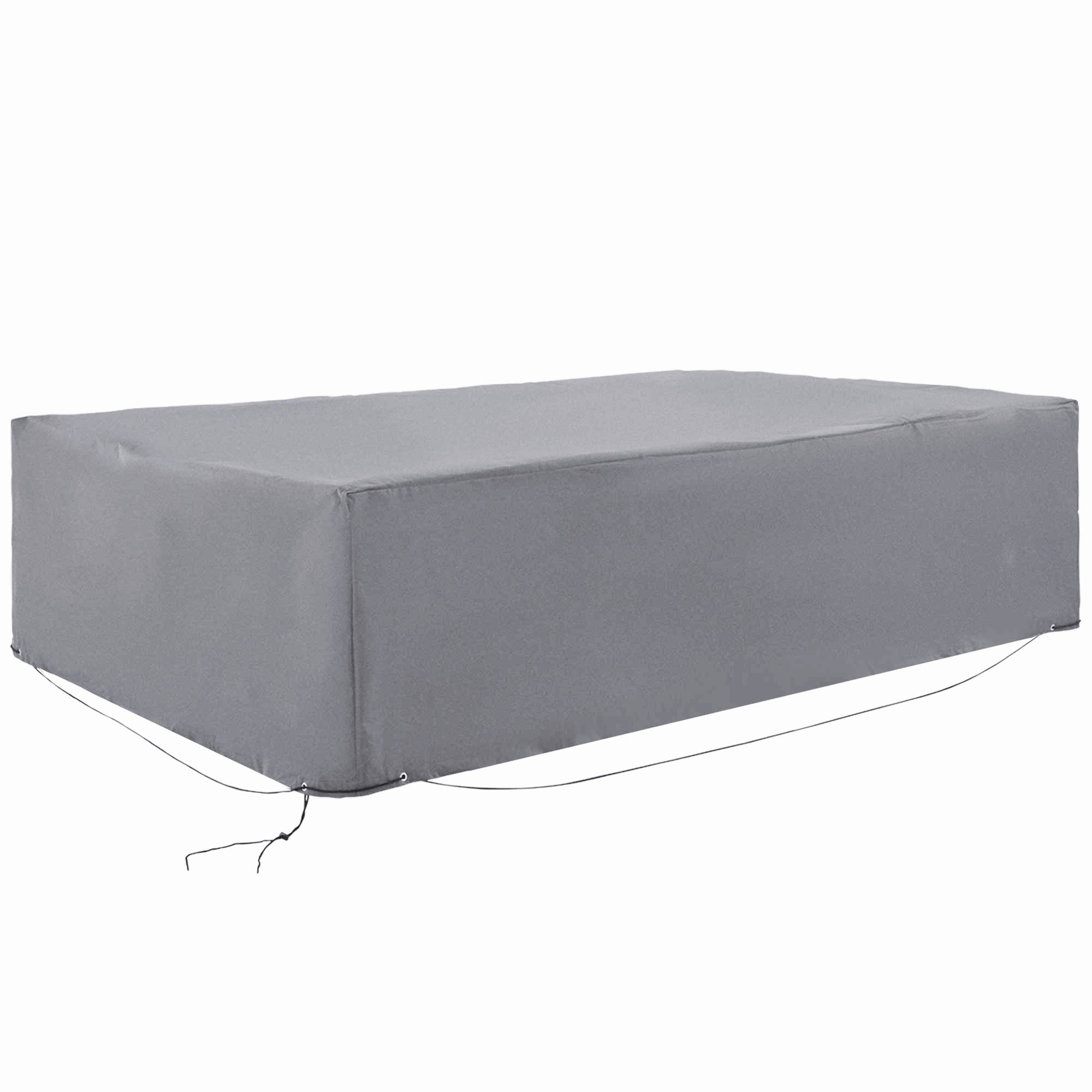 Outsunny Patio Furniture Covers, Waterproof, Windproof and Anti-UV 300D Oxford Fabric Large Outdoor Furniture Cover for Outdoor Sectional Sofa Set, 97" x 65" x 26", Grey