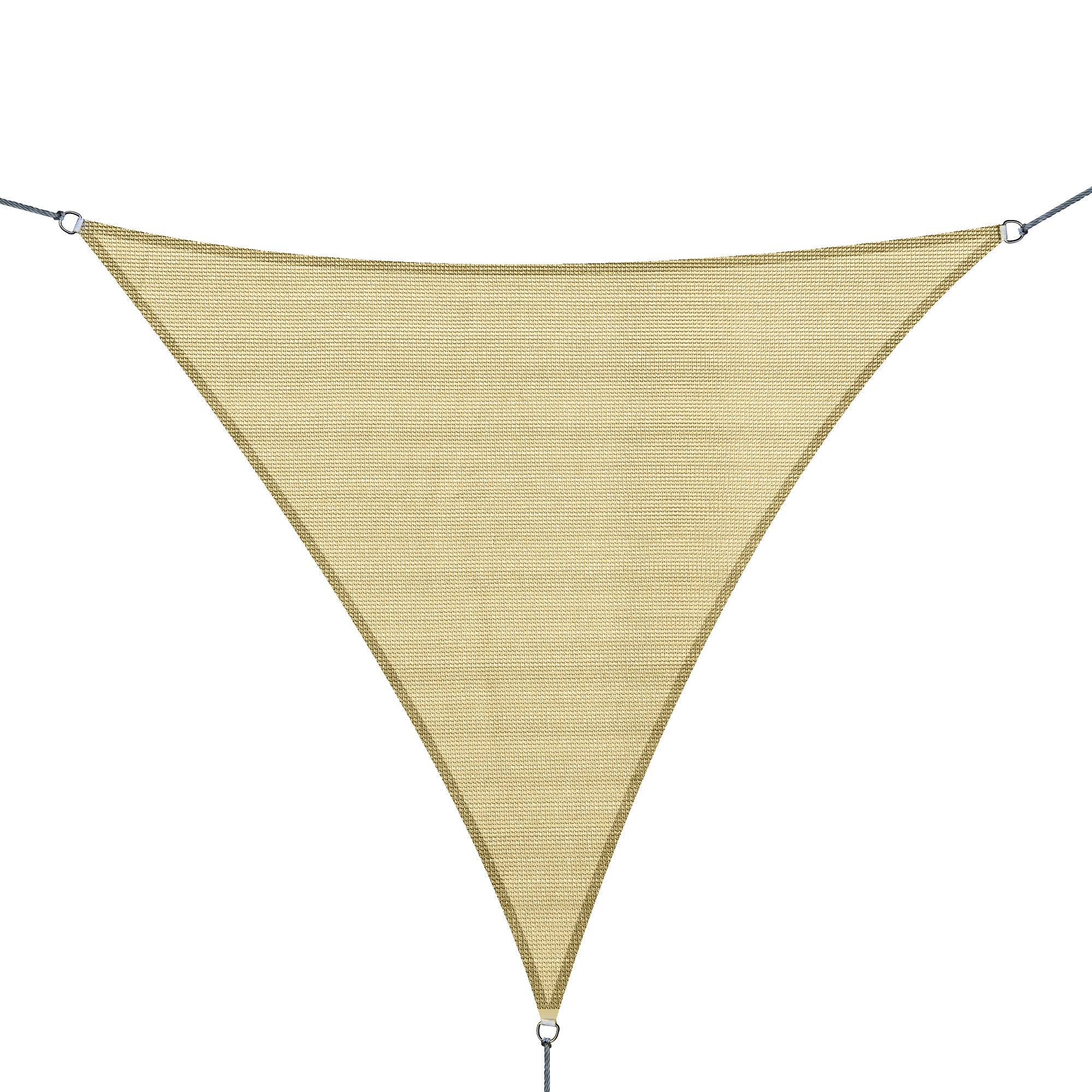 Outsunny Triangle 10' x 10' x 10' Outdoor Sun Shade Sail, Garden Cover UV Block Fabric Canopy for Patio, Deck, Sand