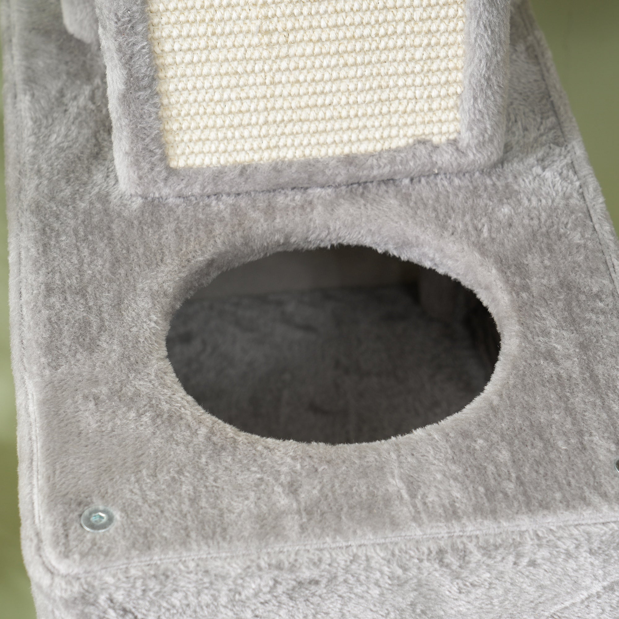 PawHut 81" Large Cat Tree w/ Scratching Posts, Condos, Beds, Hammocks, Jumping Platforms, Toy Balls, Rope Cat Toy, Light Grey