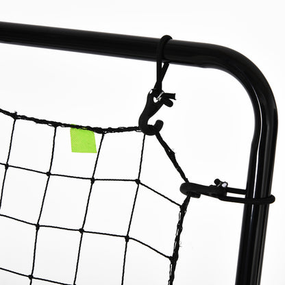 Soozier Multi-use Pitchback Rebounder Net Sports Throwing, Pitching and Fielding Trainer Screen Target Netting