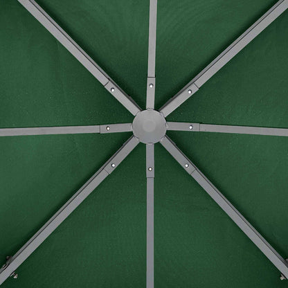 Outsunny 9.8'x9.8' Canopy Replacement 2-Tier Gazebo Canopy Top Cover, Green