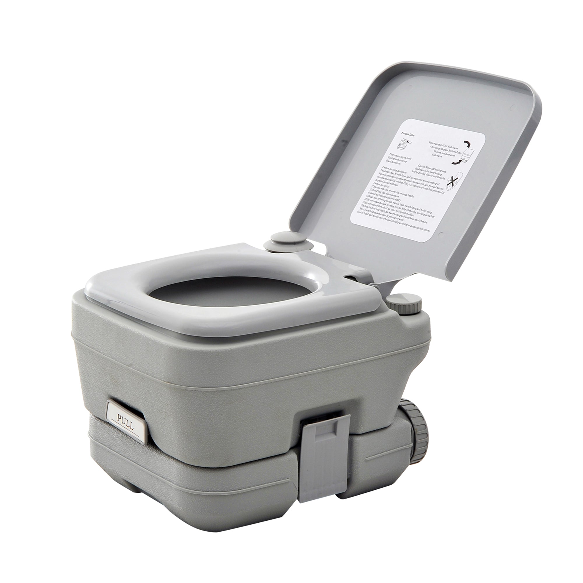 Outsunny Outdoor Portable Travel Toilet Flushable Tank for Camping Boating Roadtripping 2.6 Gallon (10L)