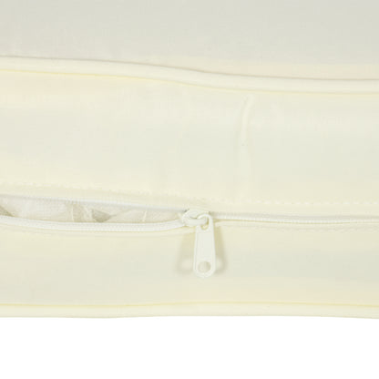 Outsunny Patio Chair Cushions, Thick Deep Seat Outdoor Seat Cushion with Back Cushion, Cream White