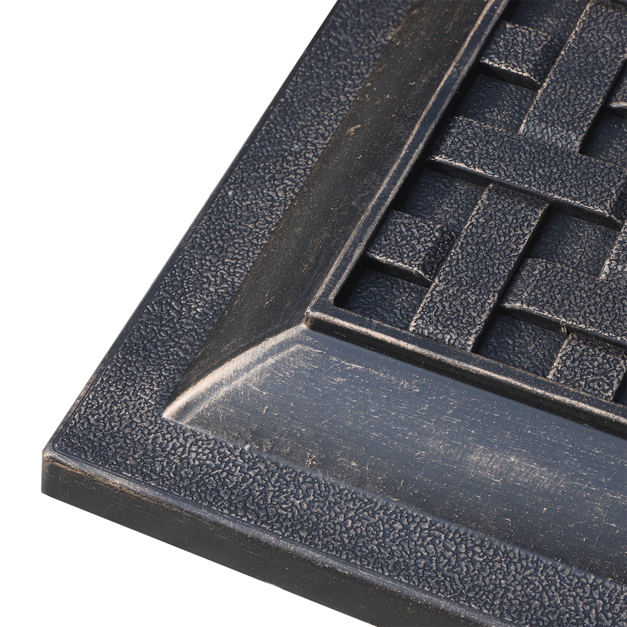 Outsunny 20 lbs Resin Patio Umbrella Stand Base Coated Pole Square Market Umbrella parasol Holder Bronze