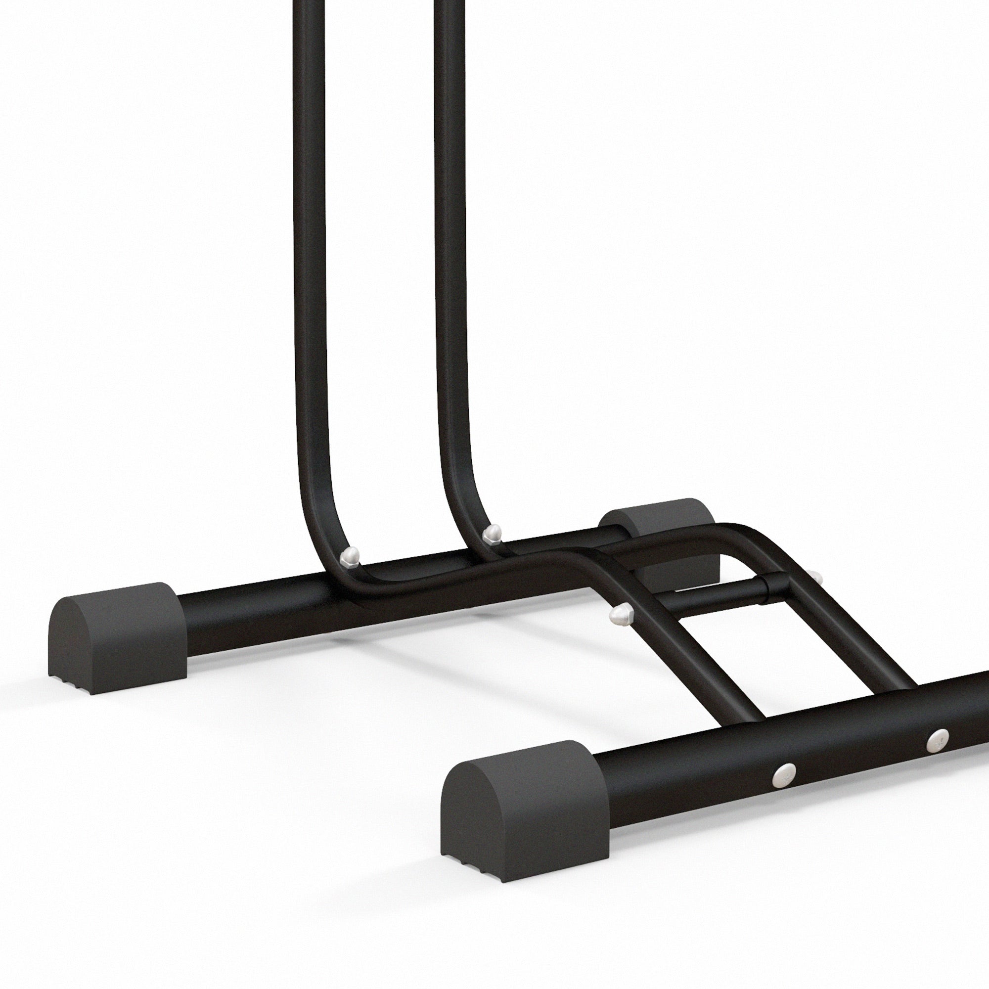 Soozier Vertical & Horizontal Bike Rack Bicycle Storage Stand with Adjustable Hooks, Fits 6"-28" and 700c Bikes