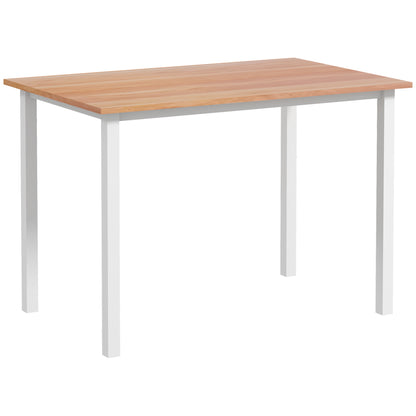 HOMCOM Extending Kitchen Table For Six, Expandable Dining Table for Small Spaces, Folding Dining Table, Natural