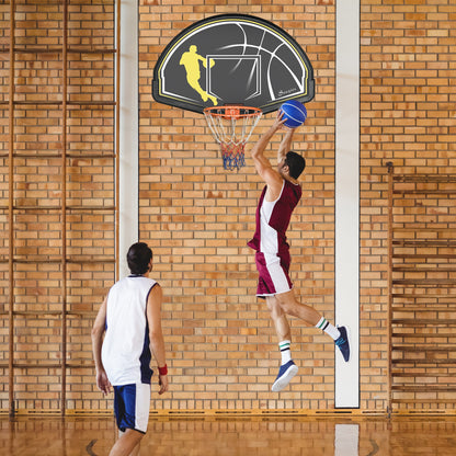 Soozier Wall Mounted Basketball Hoop, Mini Basketball Hoop and Backboard for Kids and Adults