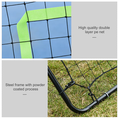 Soozier Multi-use Pitchback Rebounder Net Sports Throwing, Pitching and Fielding Trainer Screen Target Netting