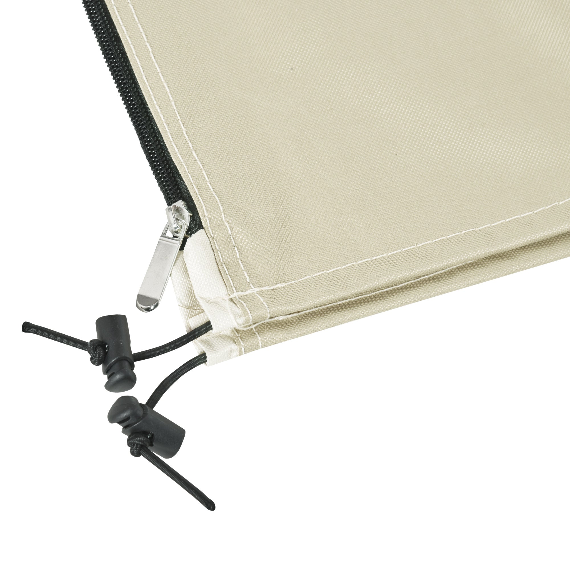 Outsunny 87-Inch Patio Umbrella Cover for for 10ft to 13ft Outdoor Offset Umbrella, Beige and Coffee