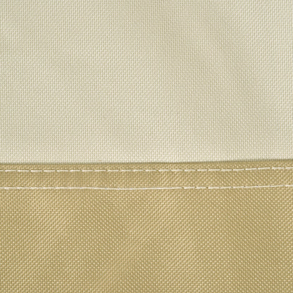 Outsunny 87-Inch Patio Umbrella Cover for for 10ft to 13ft Outdoor Offset Umbrella, Beige and Coffee