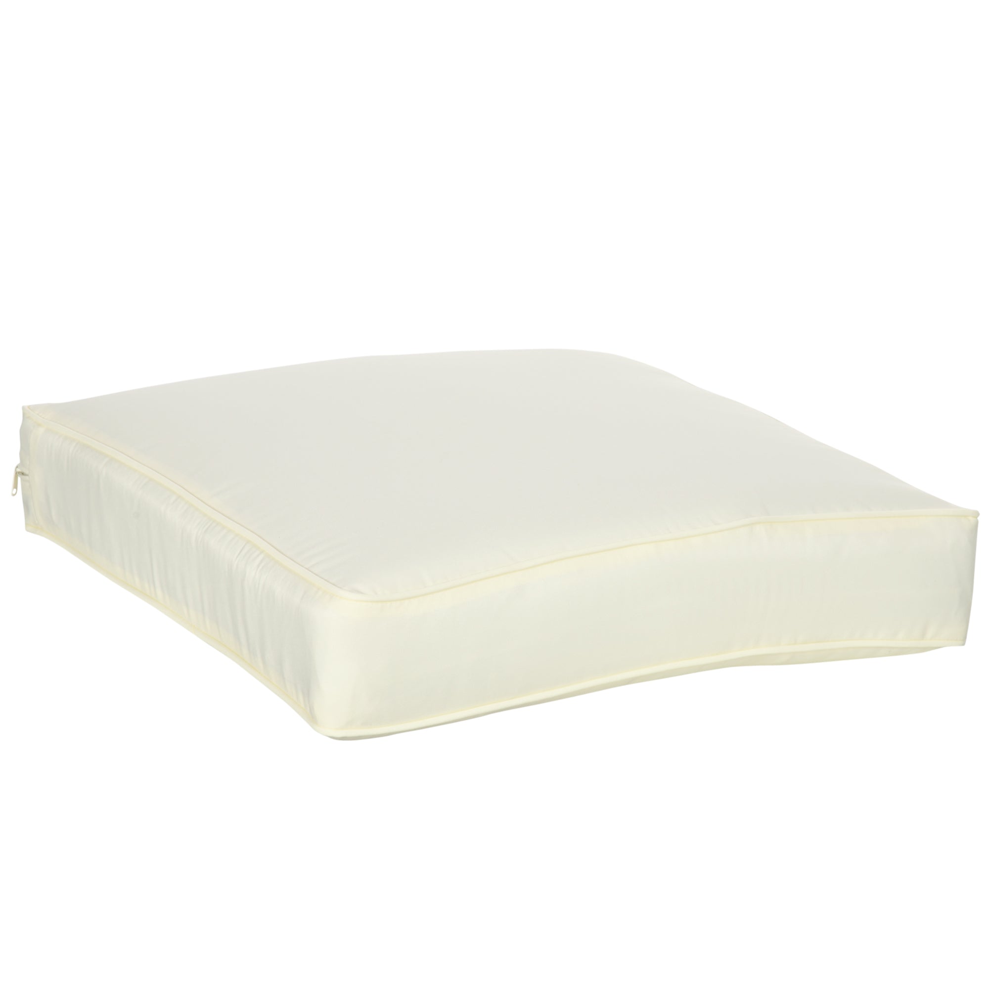 Outsunny Patio Chair Cushions, Thick Deep Seat Outdoor Seat Cushion with Back Cushion, Cream White
