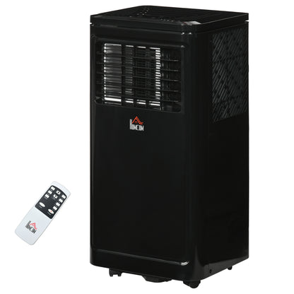 HOMCOM 8000 BTU Portable Air Conditioner with Cooling, Dehumidifier, Remote Control, 24-Hour Timer, Window Mount Kit, Black