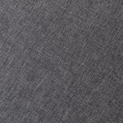 HOMCOM L-shaped Sofa, 3 Seater Couch with Ottoman, Corner Sofa with Thick Padded Cushion and Wood Legs, Dark Grey